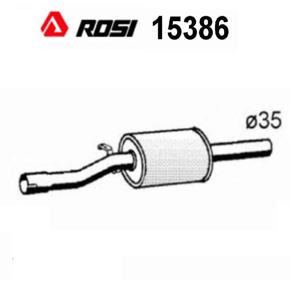 SILENZIATORE CENTRALE FIAT CINQUECENTO ROSI PER 7697378