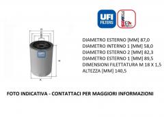 FILTRO OLIO UFI 23.135.00