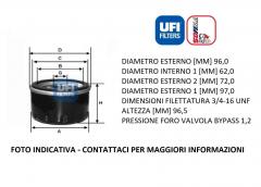 FILTRO OLIO UFI 23.176.00