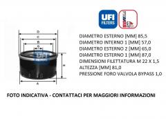 FILTRO OLIO UFI 23.182.00
