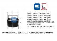 FILTRO OLIO UFI 23.260.00