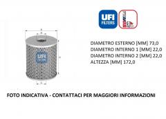 FILTRO OLIO UFI 25.521.00