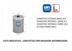 FILTRO OLIO UFI 25.530.01