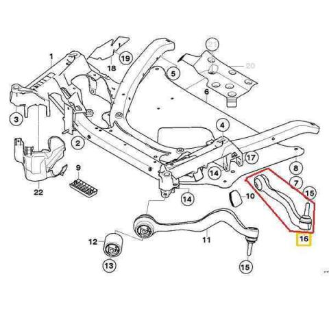 BRACCIO SOSPENSIONE BMW 5 E60 - 5 E61 TOPRAN 501035 PER 31126768298