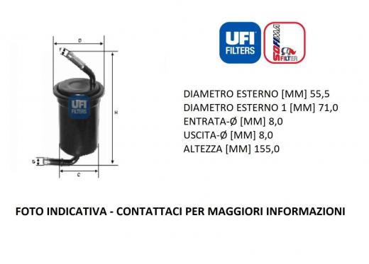FILTRO CARBURANTE UFI 31.664.00