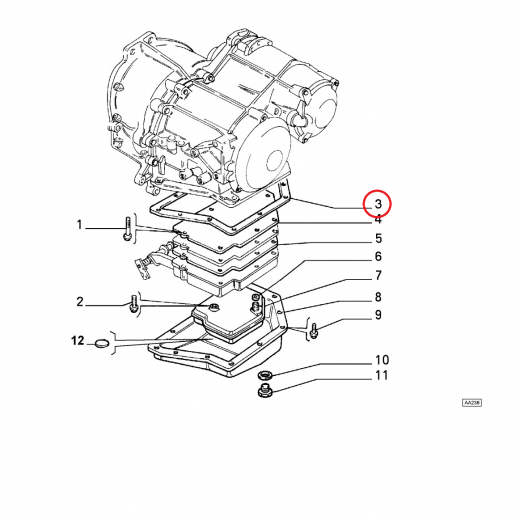 GUARNIZIONE TENUTA CAMBIO AUTOMATICO FIAT TIPO - TEMPRA - UNO ORIGINALE 9942180