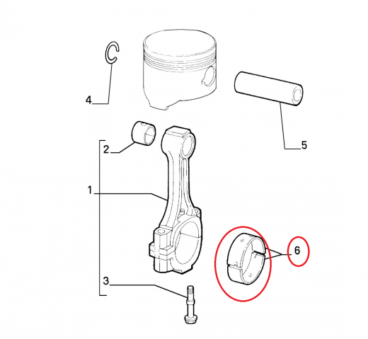 KIT 2 PZ SEMICUSCINETTI BIELLA MAGG. 0.127 FIAT STILO - PUNTO ORIGINALE 71718469
