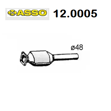 CATALIZZATORE ANTERIORE FIAT TEMPRA - TIPO - LANCIA DEDRA ASSO PER 7748871
