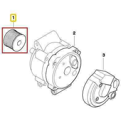 PULEGGIA ALTERNATORE HYUNDAI H1 - KIA SORENTO - MINI - TOYOTA PER 12317790877