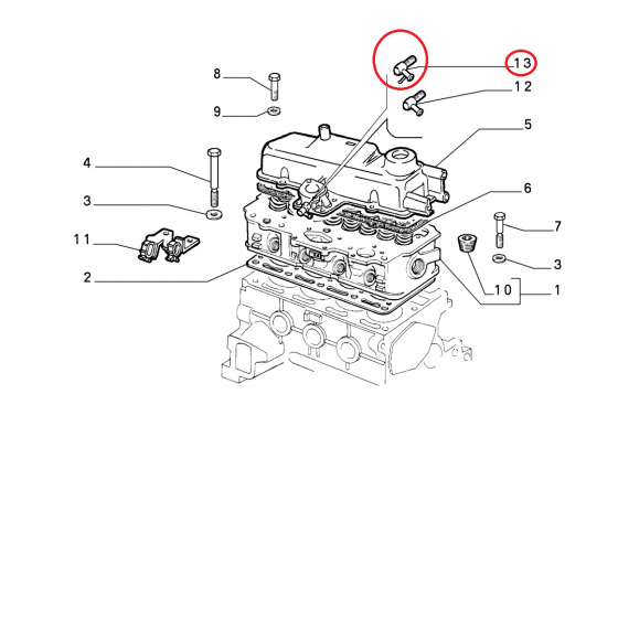 RACCORDO TESTATA FIAT PANDA - CINQUECENTO - SEICENTO ORIGINALE 46416462