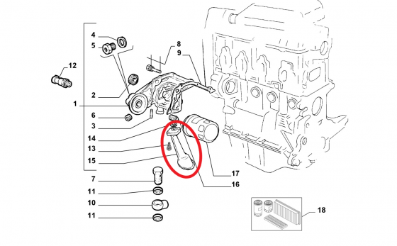TROMBA ASPIRAZIONE FIAT 500 - PANDA - PUNTO - LANCIA YPSILON PER 55187448