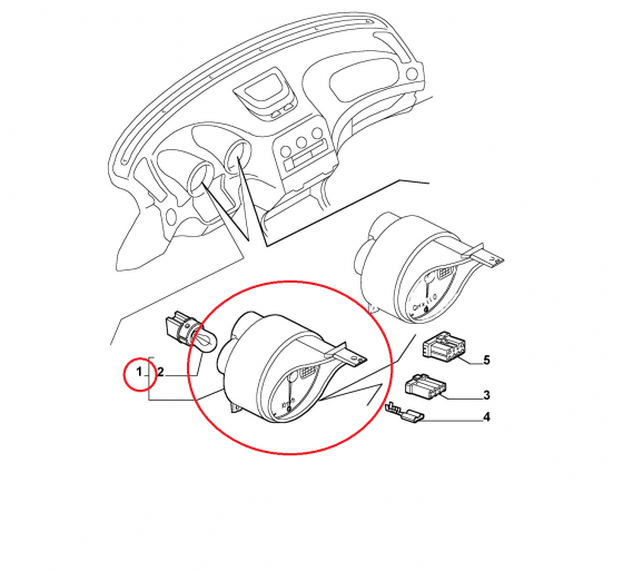 QUADRO STRUMENTO CONTACHILOMETRI ALFA ROMEO 156 ORIGINALE 156050814