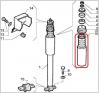 THE SHOCK PAD SUSPENSION AND RETENTION PIRELLI - SPICA FOR ALFA ROMEO 75 90 60523071